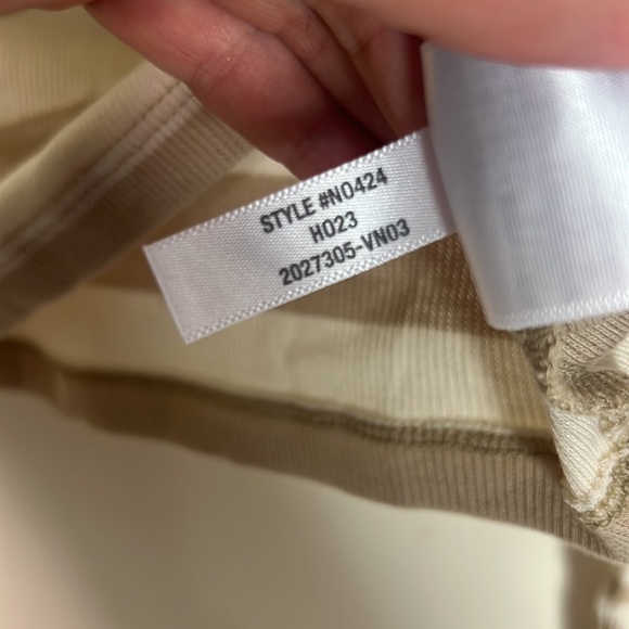 Madewell Brightside Finerib Cropped Turtleneck Matchstick Size‎ Medium - Picture 7 of 7